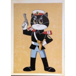 Carte postale Sergent chat noir