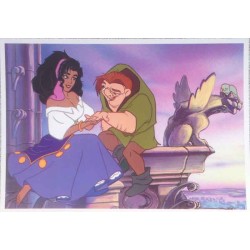 Carte postale Esmeralda et le bossu