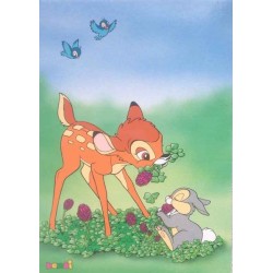 Carte postale Bambi et Panpan