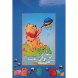Carte postale double Winnie l'ourson