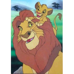 Carte postale le roi lion