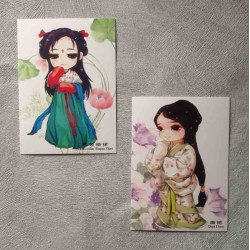 Cartes postales filles chinoises