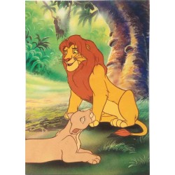 Carte postale Le roi lion