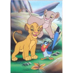Carte postale le roi lion