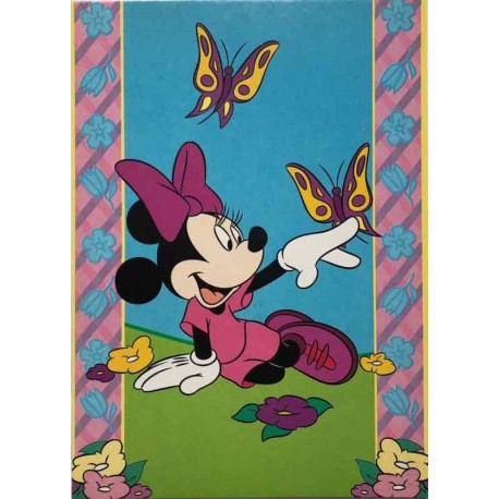 Handmade 6x6in Carte de Noël Disney Minnie 