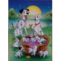 Carte postale " 101 dalmatiens"