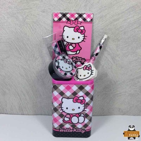 Pot à crayons et fournitures scolaires Hello Kitty