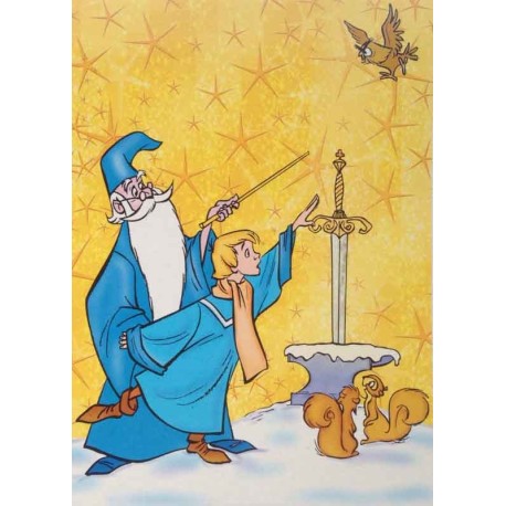 Carte postale Merlin l'enchanteur
