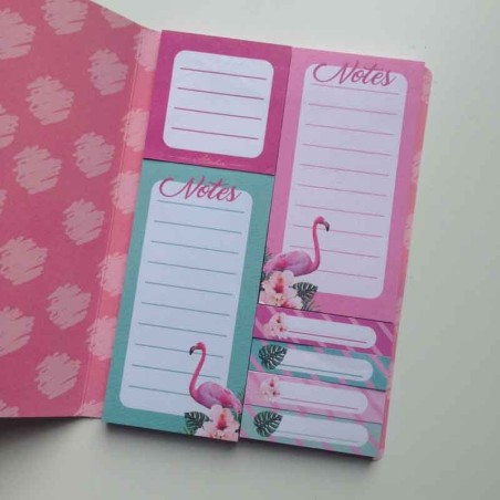 Sticky notes flamants roses