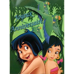 Carte anniversaire Disney  Le livre de la jungle