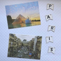 carte postale paris