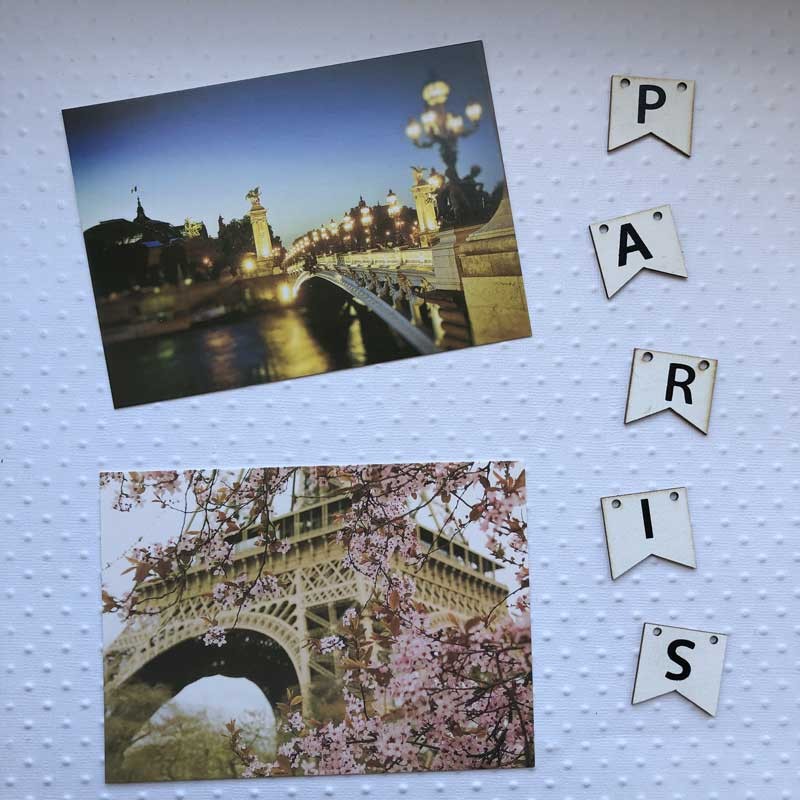 carte postale paris
