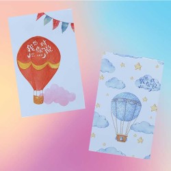 Cartes postales montgolfières