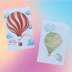 Cartes postales montgolfières