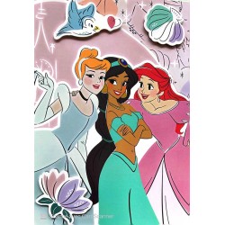 Carte postale les princesses Disney