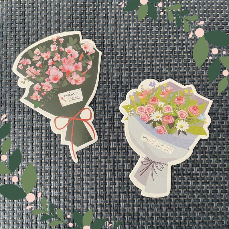 Cartes postales bouquets de fleurs