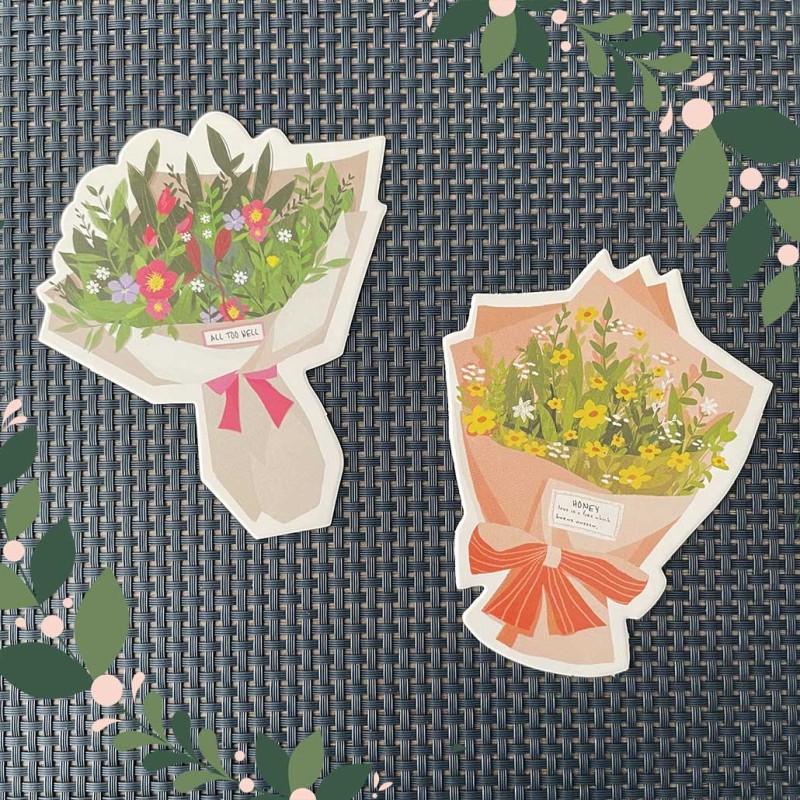 Cartes postales bouquets de fleurs