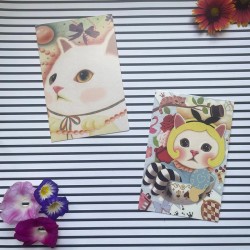 Cartes postales vintage chat