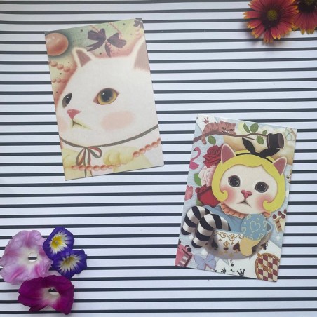Cartes postales vintage chat