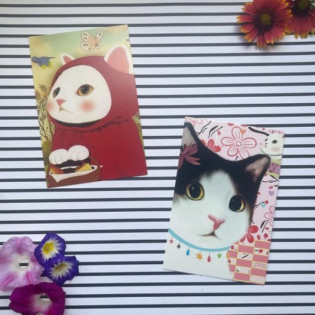 Cartes postales vintage chat