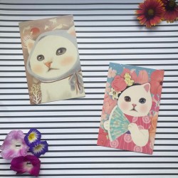 Cartes postales vintage chat