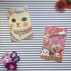 Cartes postales vintage chat