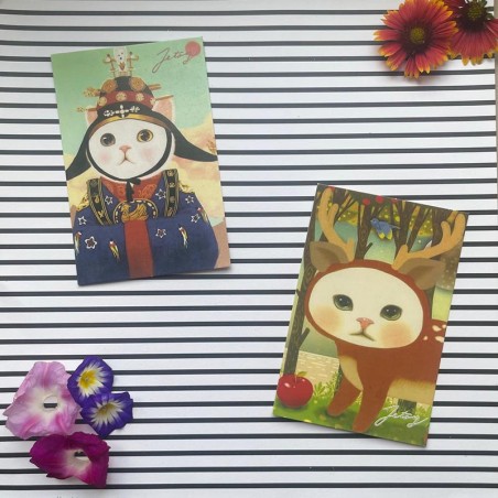 Cartes postales vintage chat