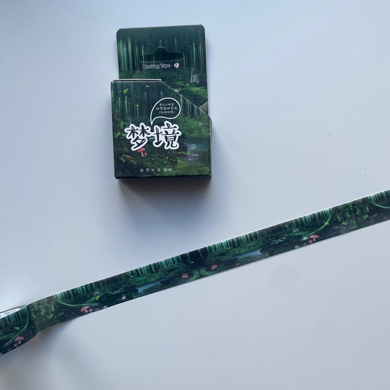 Masking tape forêt enchantée
