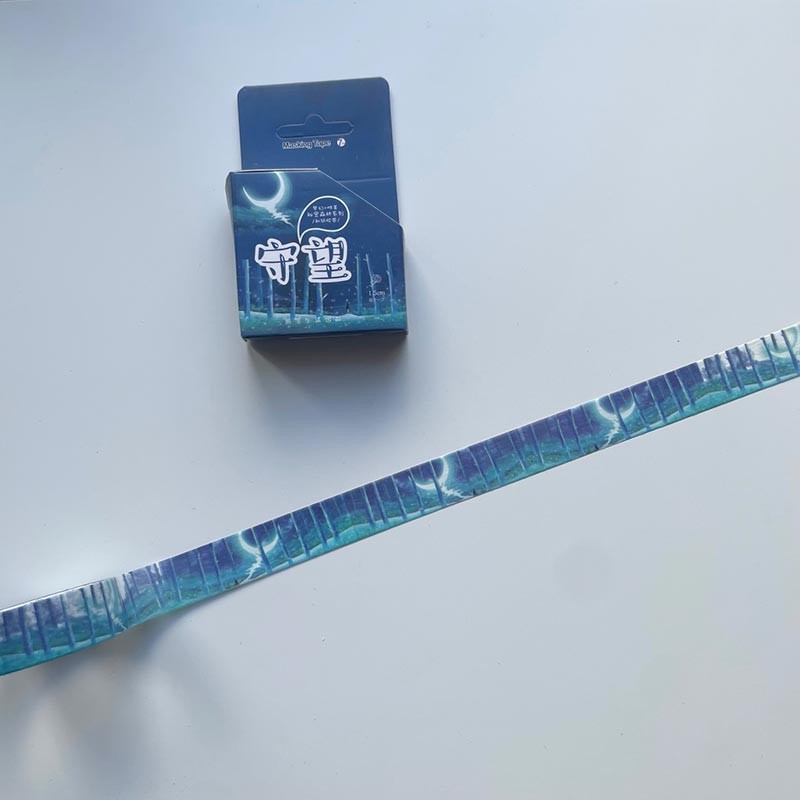 Masking tape forêt bleue