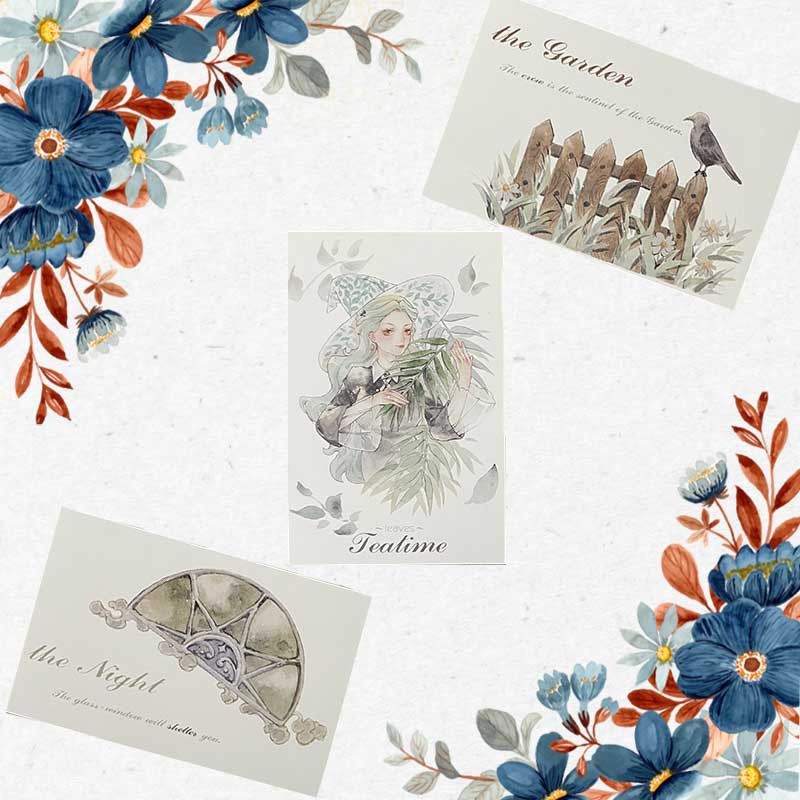 Cartes postales fées de la nature