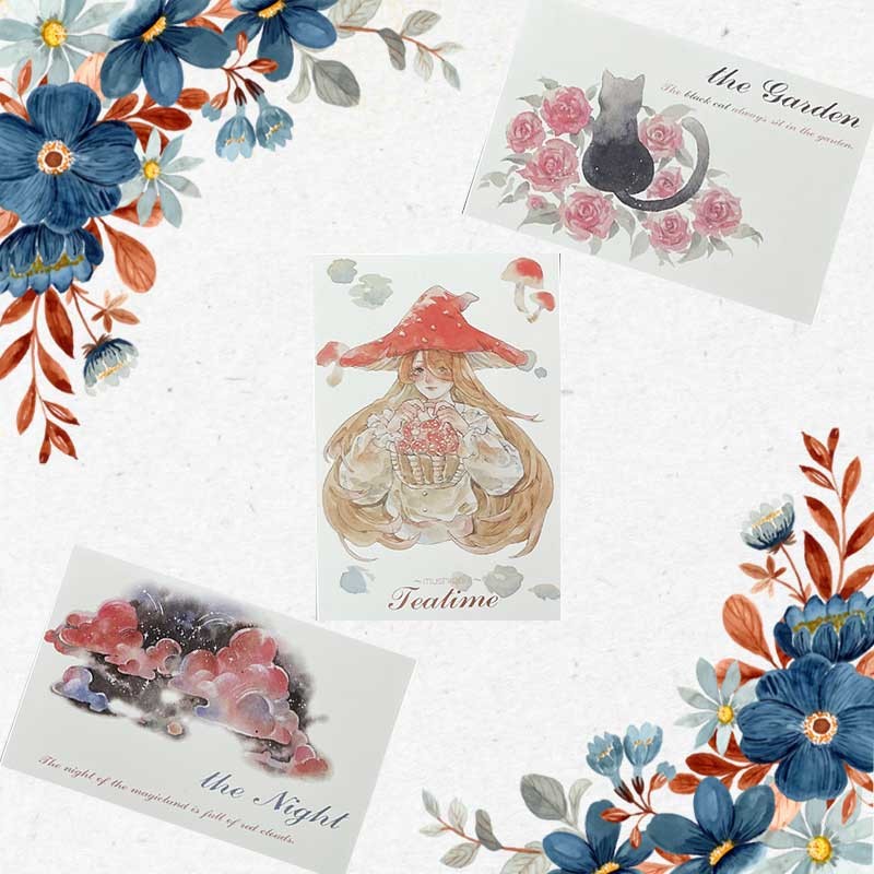 Cartes postales fées de la nature