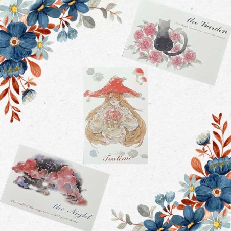 Cartes postales fées de la nature