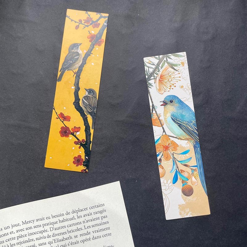 Marque pages oiseaux