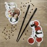 Cartes postales pandas gourmands