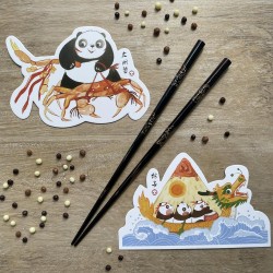 Cartes postales pandas...