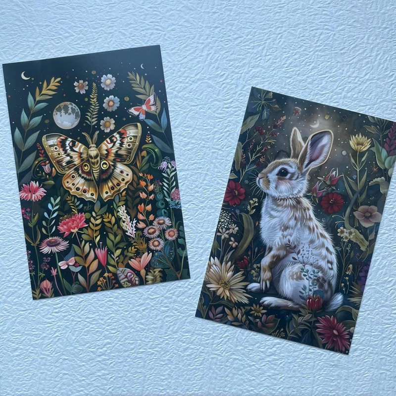 Cartes postales animaux et végétation