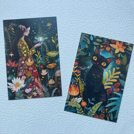 Cartes postales animaux et végétation