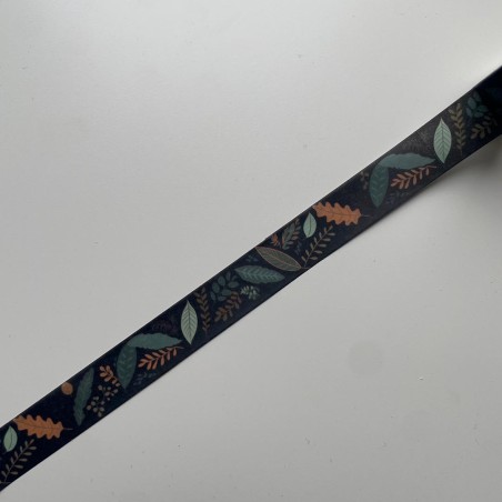 Washi tape feuilles d'automne dans la nuit