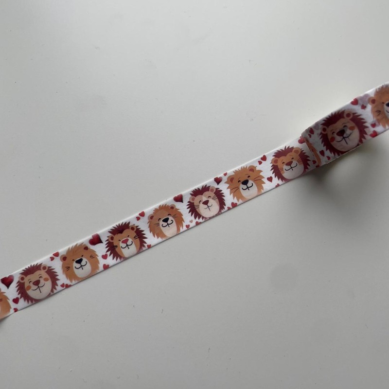 Washi tape lions amoureux