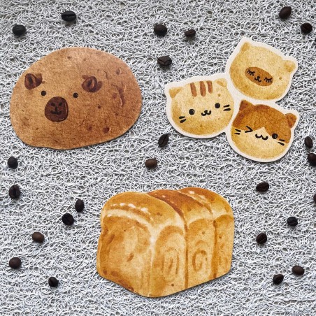 Cartes postales viennoiseries kawaii